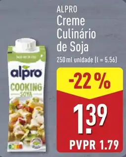 ALDI Alpro creme culinário de soja promoção