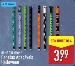 ALDI Home creation canetas apagaveis halloween promoção