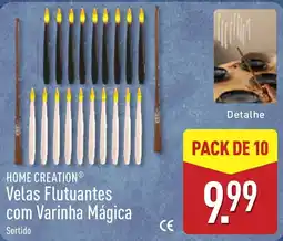 ALDI Home creation velas flutuantes com varinha mágica sortido promoção