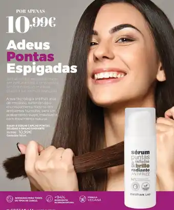 Sérum pontas seladas & brilho radiante antifrizz cristian lay