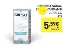 Recheio Gresso Chef nata UHT para culinária promoção