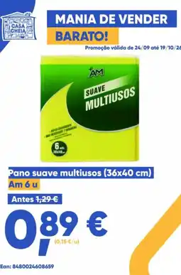 Casa Cheia Pano suave multiusos Am 6 u promoção