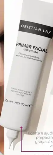 Cristian Lay primer facial hidratante promoção