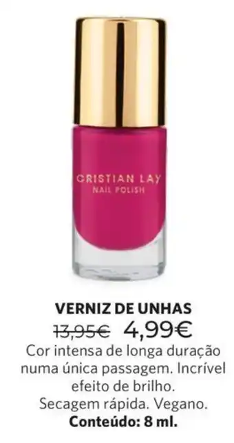 Cristian Lay verniz de unhas