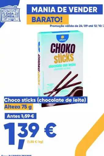 Choko sticks chocolate de leite Alteza