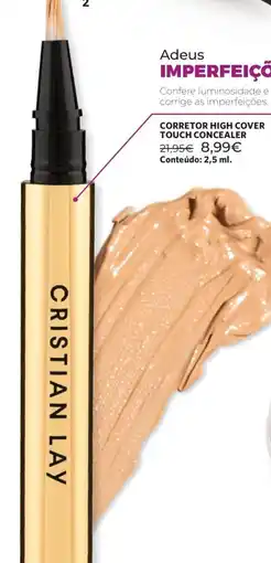 Cristian Lay Corretor high cover touch concealer promoção