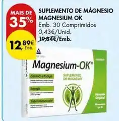 Pingo Doce Suplemento de mágnesium promoção