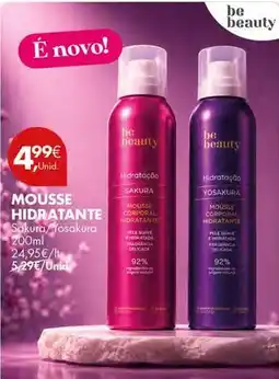 Pingo Doce Be beauty - mousse hidratante promoção