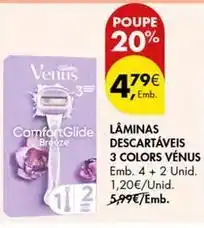 Pingo Doce Venus - láminas descartaveis 3 colors promoção