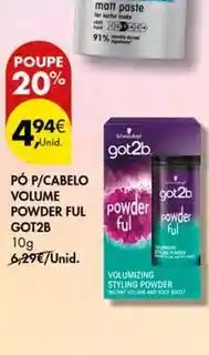 Pingo Doce Pó p/cabelo volume powder ful promoção