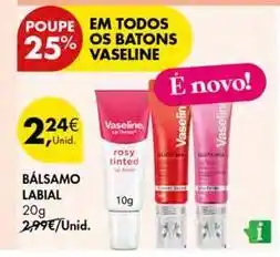 Pingo Doce Vaseline - balsamo labial promoção