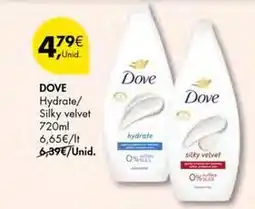 Pingo Doce Dove - hydrate/ silky velvet promoção