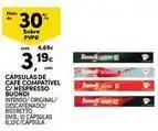 Continente Bom dia Buondi - cápsulas de café compativel c/ nespresso promoção