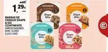 Continente Bom dia Shape - barras de cereais shape & go promoção