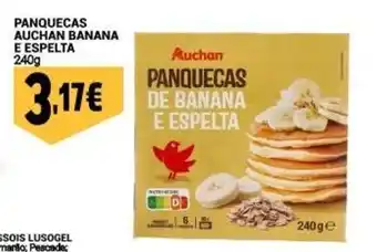 Panquecas de banana e espelta auchan
