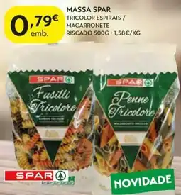 Spar Massa spar tricolor espirais / macarronete promoção