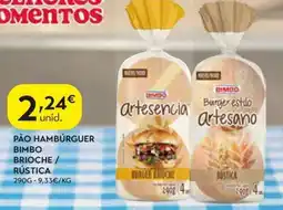 Spar Pão hambúrguer bimbo brioche / rústica promoção