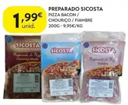Spar Preparado sicosta pizza bacon / chouriço / fiambre promoção