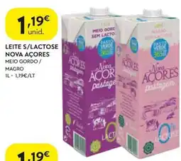 Spar Leite s/lactose nova açores promoção