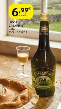 Spar Licor creamy's nata promoção