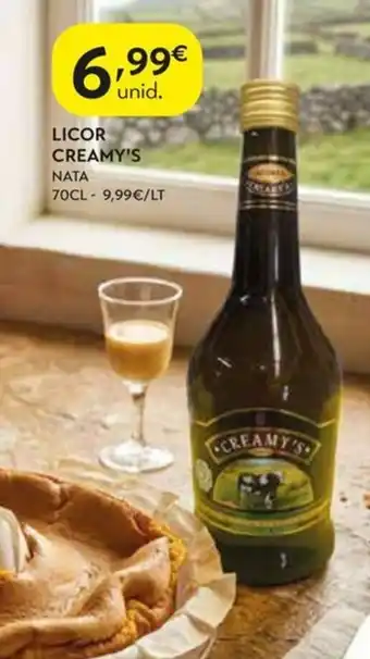 Licor creamy's nata