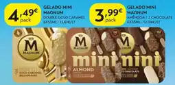 Spar magnum gelado mini double gold caramel promoção