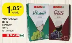 Spar vinho spar brik branco/tinto promoção