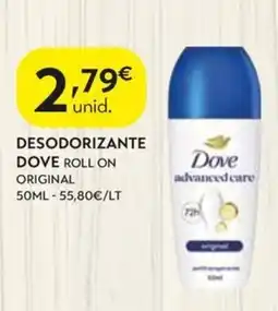 Spar Desodorante dove roll on original promoção