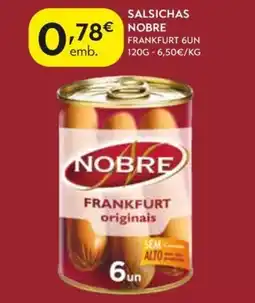 Spar Salsichas nobre frankfurt originais promoção