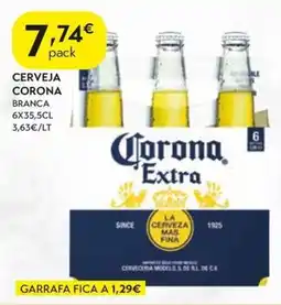 Spar Cerveja corona branca promoção