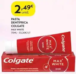 Spar Pasta dentífrica colgate max white one promoção