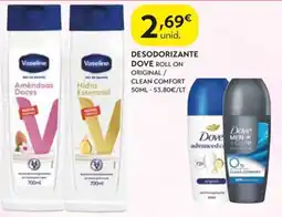 Spar desodorante dove roll on promoção