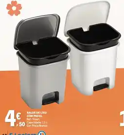E.Leclerc Balde de lixo com pedal promoção