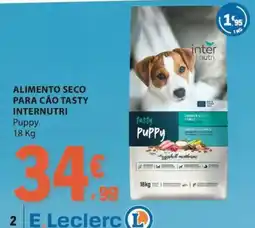 E.Leclerc Alimento seco para cão tasty internutri puppy promoção