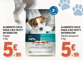 Alimento seco para cão tasty internutri puppy