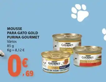 Mousse para gato gold purina gourmet
