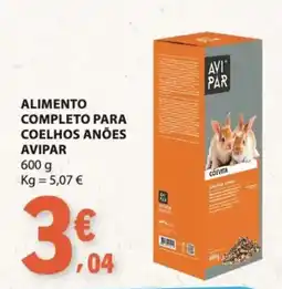 E.Leclerc alimento completo para coelhos anões avipar promoção
