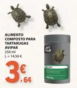 E.Leclerc alimento composto para tartarugas avipar promoção