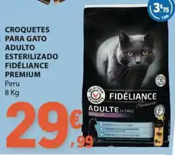 E.Leclerc Croquetes para gato adulto esterilizado fidéliaNce premium promoção