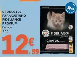E.Leclerc Croquetes para gatinho fidélance premium promoção