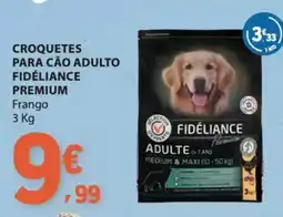 E.Leclerc Croquetes para cão adulto fidélance premium frango promoção