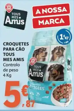 E.Leclerc Croquetes para cão tous mes amis promoção