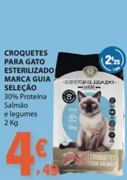 E.Leclerc Croquetes para gato esterilizado marca guia seleção promoção