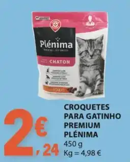 E.Leclerc Croquetes para gatinho premium plénima promoção