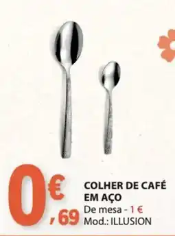 E.Leclerc colher de café em aço promoção