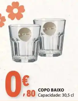 E.Leclerc Copos baixo promoção
