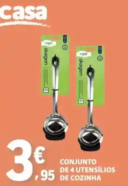 E.Leclerc Skagen conjunto de 4 utensílios de cozinha promoção