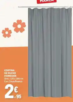 E.Leclerc Cortina de duche homeside promoção