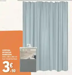 E.Leclerc Cortina de duche homeside promoção