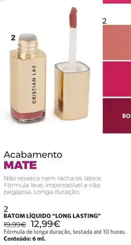 Cristian Lay Batom líquido long lasting promoção